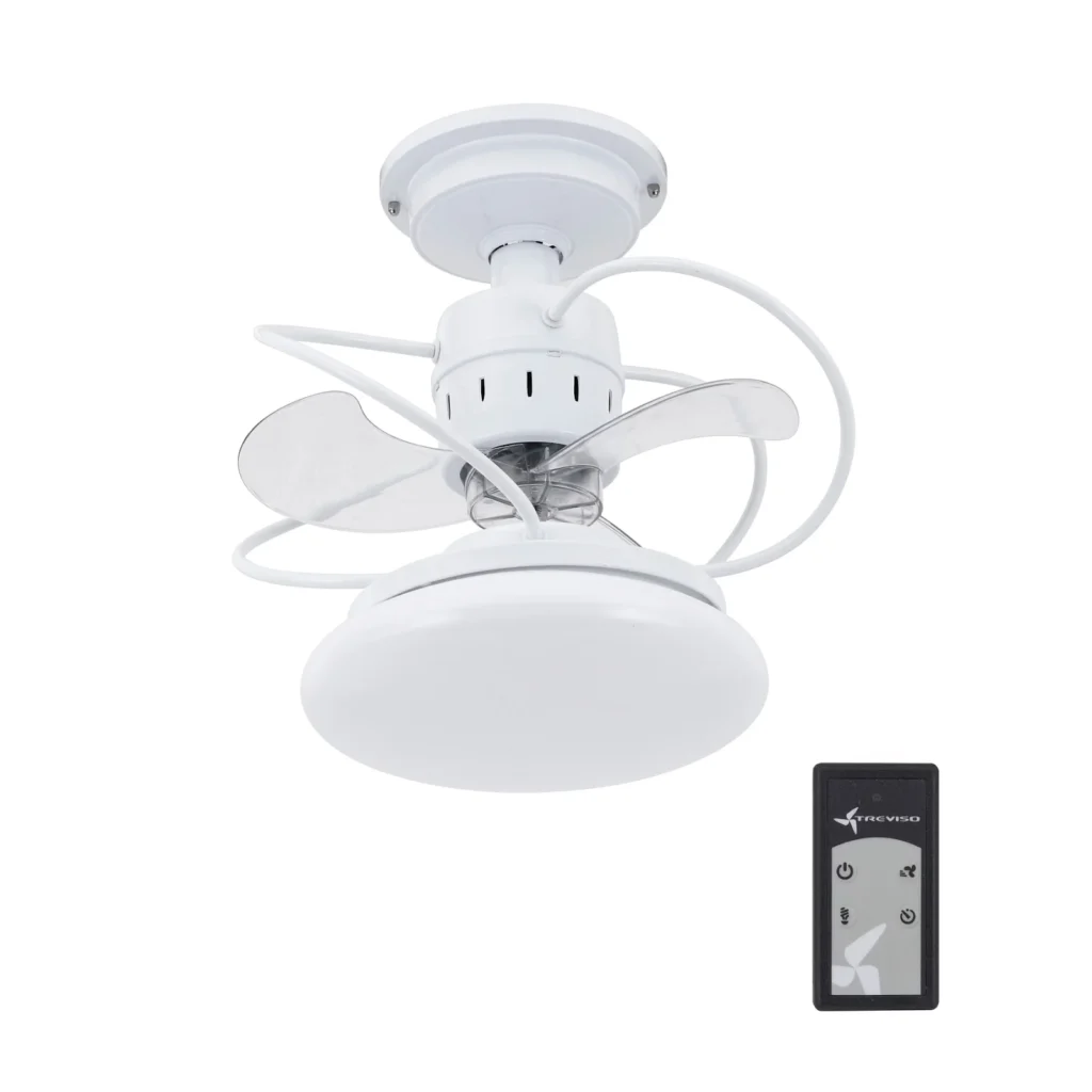 Imagem do ventilador de teto com controle remoto 3 pás Branco Atenas.