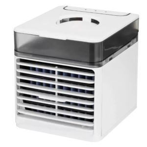 Ar Condicionado De Mesa Portátil Ultra Air Coolor branco em fundo branco.
