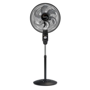 Ventilador de Coluna Mallory 40cm EOLO 220V Preto em fundo branco