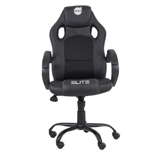 dia do gamer: cadeira elite preta com apoio