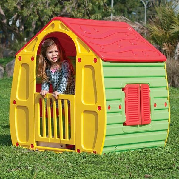 dia das crianças: casinha de brinquedo colorida