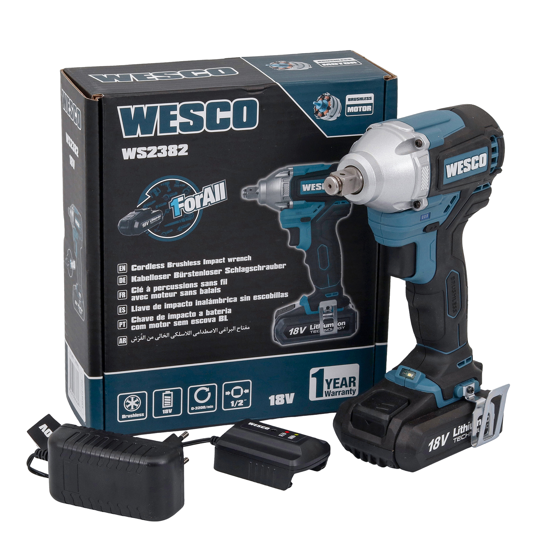 Parafusadeira e furadeira profissional: Chave de Impacto Brushless 1/2