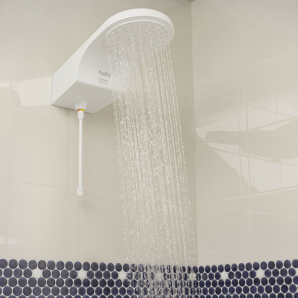 Como trocar a resistência do chuveiro Hydra: Chuveiro Eletrônico 127V Branco Fit Hydra ligado