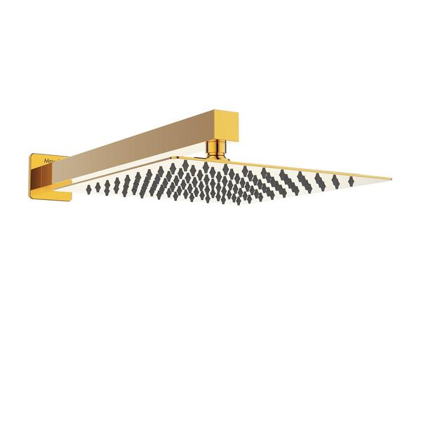 Chuveiros quadrados: Chuveiro Quadrado de Parede Dourado