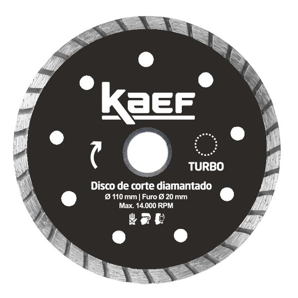 Disco Diamantado Turbo 110mm Kaef