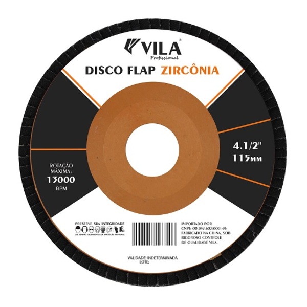 Lixas para lixadeiras: Disco Flap Zirconia Profissional