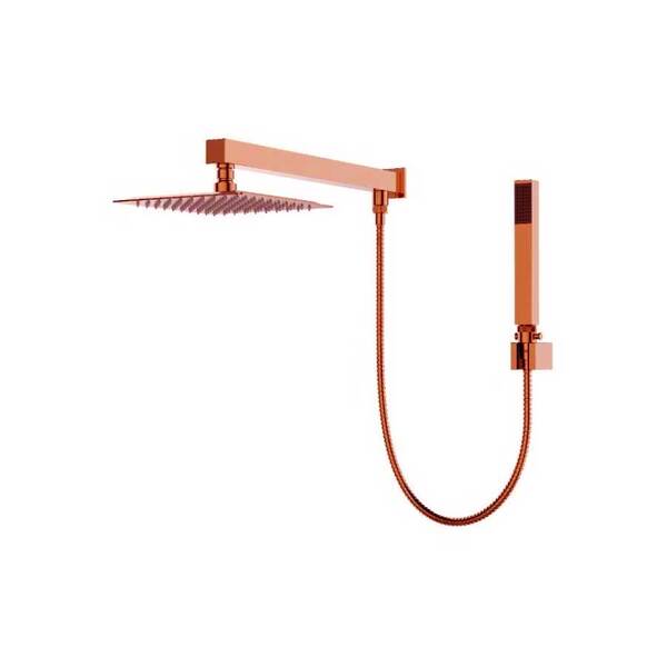 Chuveiros quadrados: Chuveiro Quadrado Rose Gold