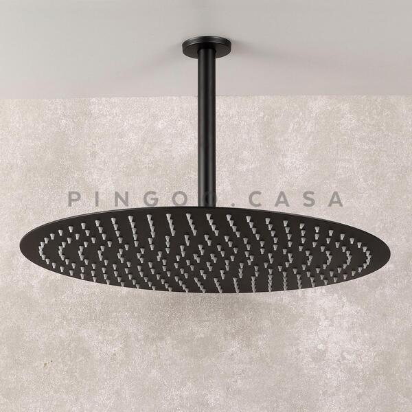 Chuveiros modernos: Ducha Chuveiro Redonda de Teto 40 cm Pingoo.casa