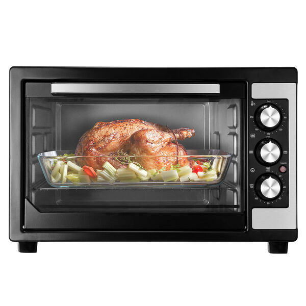 Forno Elétrico de Bancada 50L Britânia com frango assado