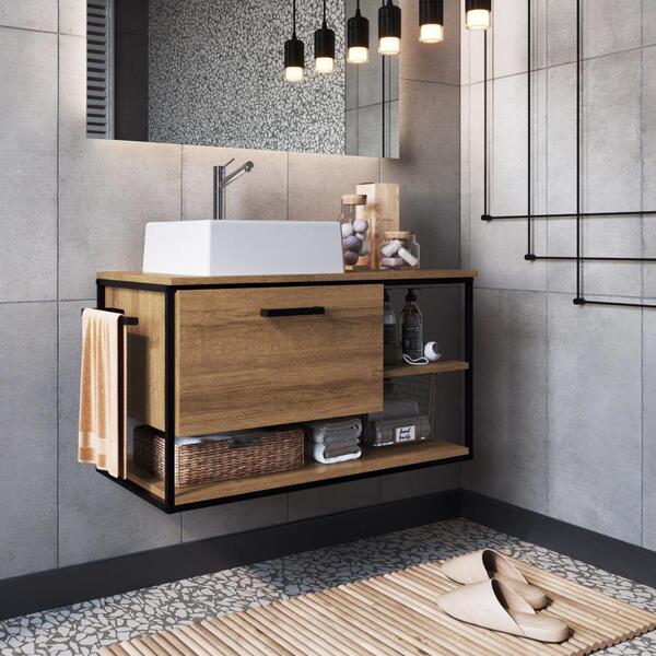 Armario de cozinha estilo industrial: Gabinete Estilo Industrial