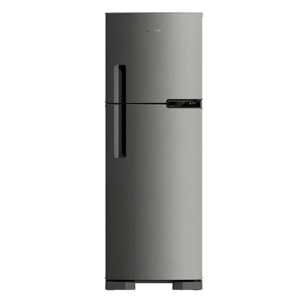 Geladeira 2 portas Brastemp: geladeira Brastemp 2 portas inox 375 Litros
