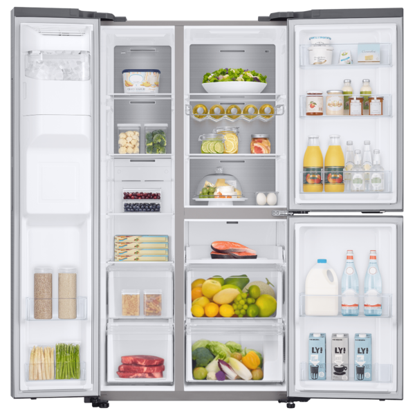 como limpar geladeira inox: Geladeira Inox 3 Portas Samsung 602 L