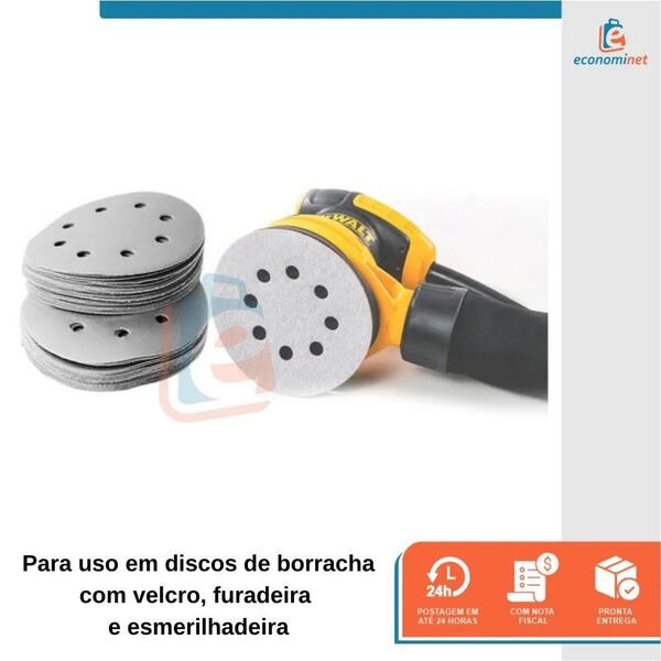 Lixas para lixadeiras: Lixa para lixadeira orbital com velcro