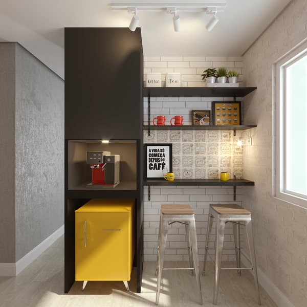 Iluminação para quarto: Kit Spot Led para trilho em pequena cozinha