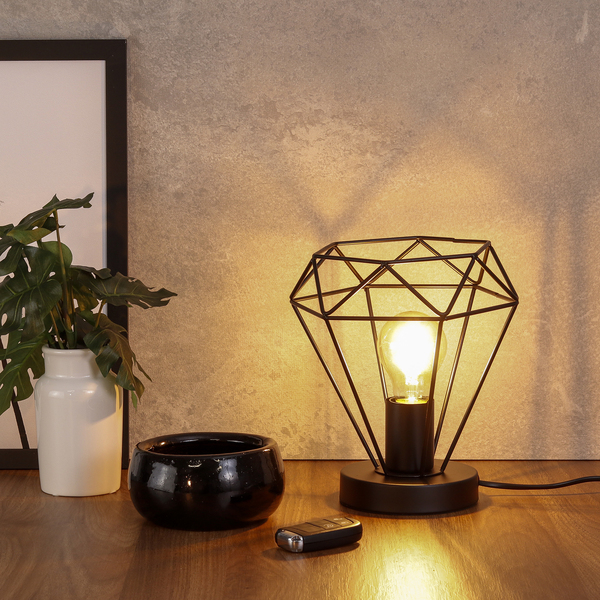 Luminária de mesa Diamond preta