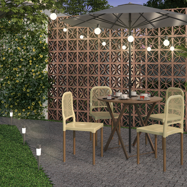 Piso para área externa: jardim com Pedra Natural Miracema Decor Pedras