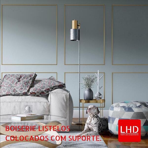 revestimento dourado: Perfil Listelo Aço Inox 304 Dourado