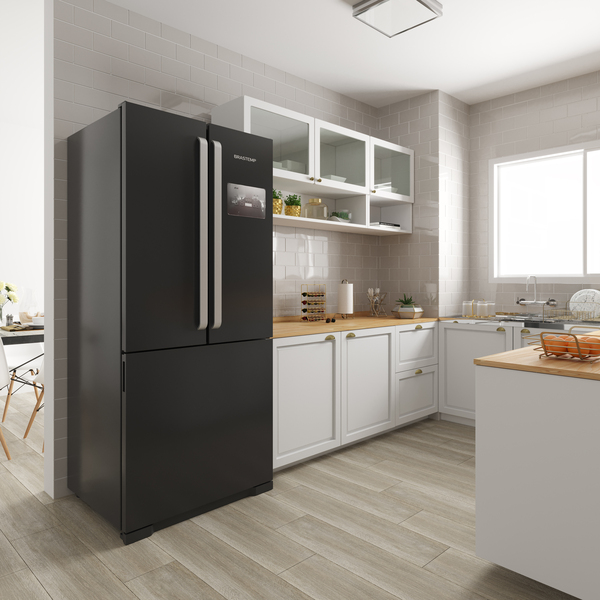 Ambientes com porcelanato: cozinha com Porcelanato Acetinado Madeira Forest Taupe Artens