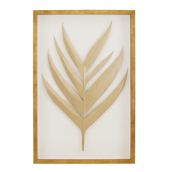 Decoração tropical chic: Quadro Decorativo com Moldura Dourado