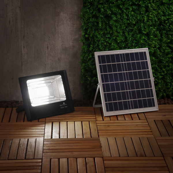 Luminária Solar: Refletor Solar Gaya e placa solar