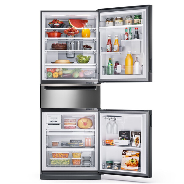 Geladeira 2 portas Brastemp: Geladeira Brastemp Frost Free Inverse 2 Portas 419 Litros abastecida