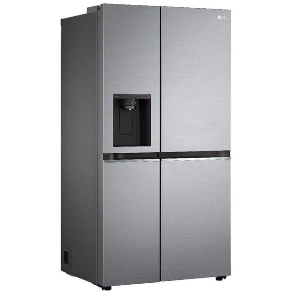 Geladeira que faz gelo: Refrigerador Smart Lg 611 Litros Side By Side Uvnano Aço Escovado