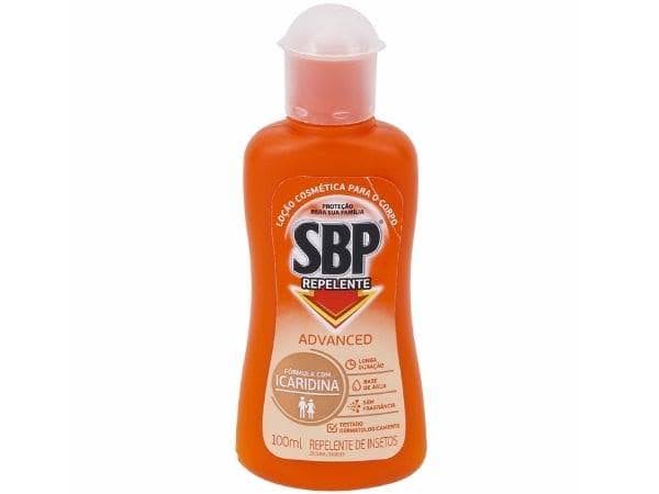 Imagem de um repelente 100ml da marca SBP.