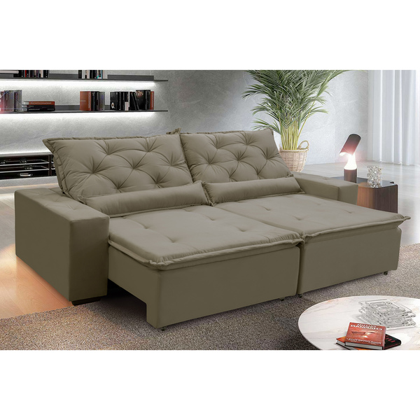 Como limpar sofá de suede: sala com Sofá Sevilha Retratil E Reclinavel