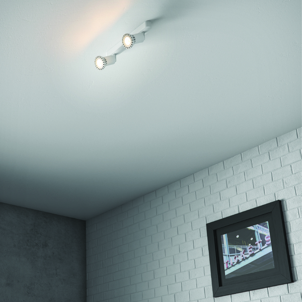Iluminação para quarto: teto com Spot de sobrepor branco