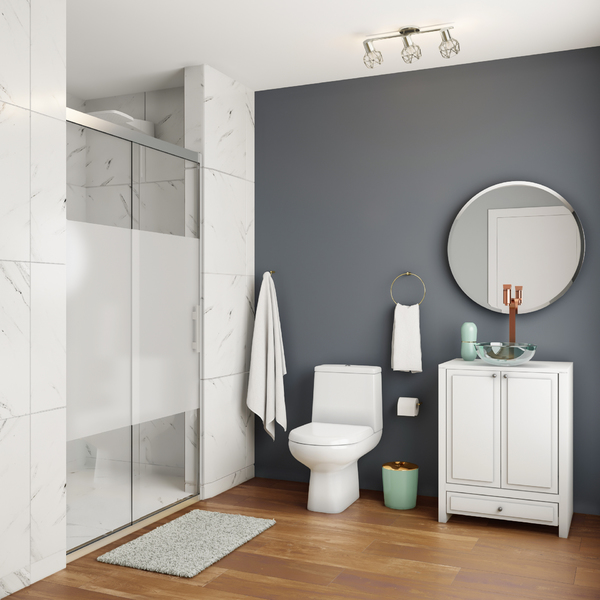 Iluminação para quarto: banheiro com Spot de sobrepor moderno com 3 lâmpadas