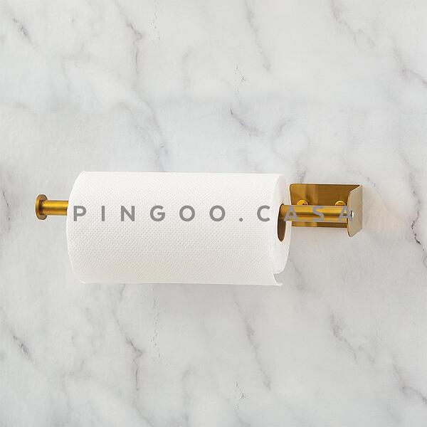 Como organizar uma cozinha pequena pingoo.casa: Suporte Papel-toalha Biguá Dourado