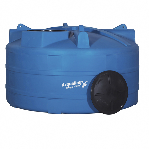 tamanhos de caixa d'água: Tanque de Polietileno 5.000L Azul Acqualimp