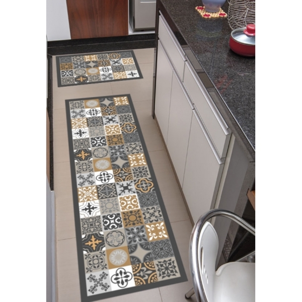 Tapete de cozinha: Tapete De Cozinha Decore Ceramic - 50 X 1,60m em cozinha