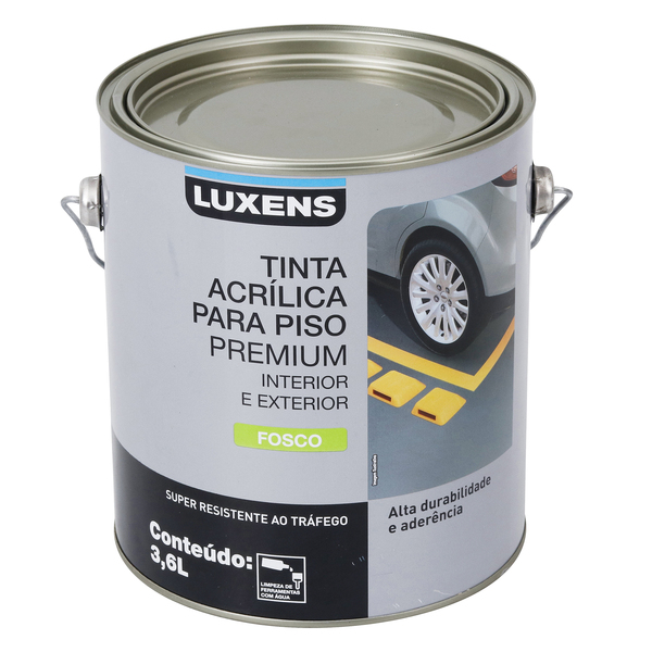 Tintas que preservam o meio ambiente: Tinta Acrílica Fosca para Piso Branco Neve Premium