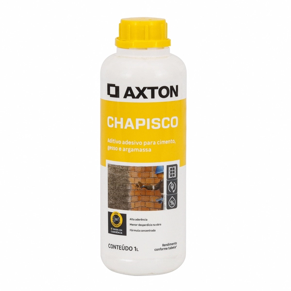 Embalagem do produto aditivo impermeabilizante Axton em fundo branco.