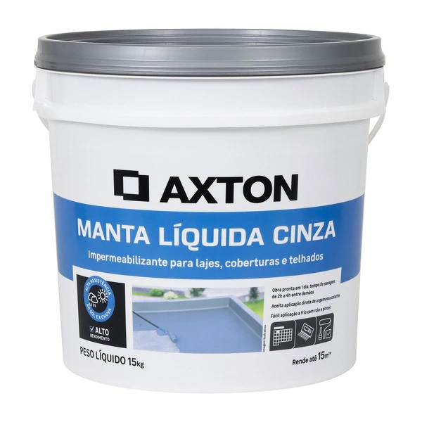 Manta líquida cinza Axton